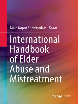 cover image of International Handbook of Elder Abuse and Mistreatment